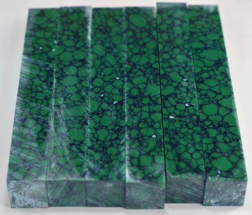 Malachite Web Tru-Stone Pen Blank 2nd - 0.8